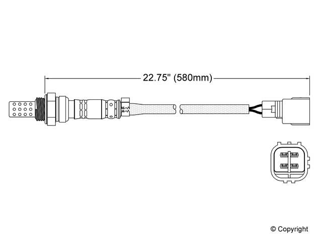 Walker Products Walker Products 250-24106 Oxygen Sensor 4-W Direct Fit 250-24106