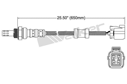 Walker Products Walker Products 250-24121 Oxygen Sensor 4-W Direct Fit 250-24121