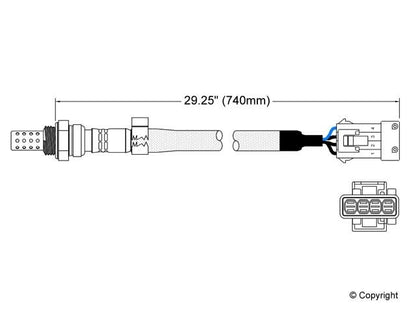 Walker Products Walker Products 250-24135 Oxygen Sensor 4-W Direct Fit 250-24135