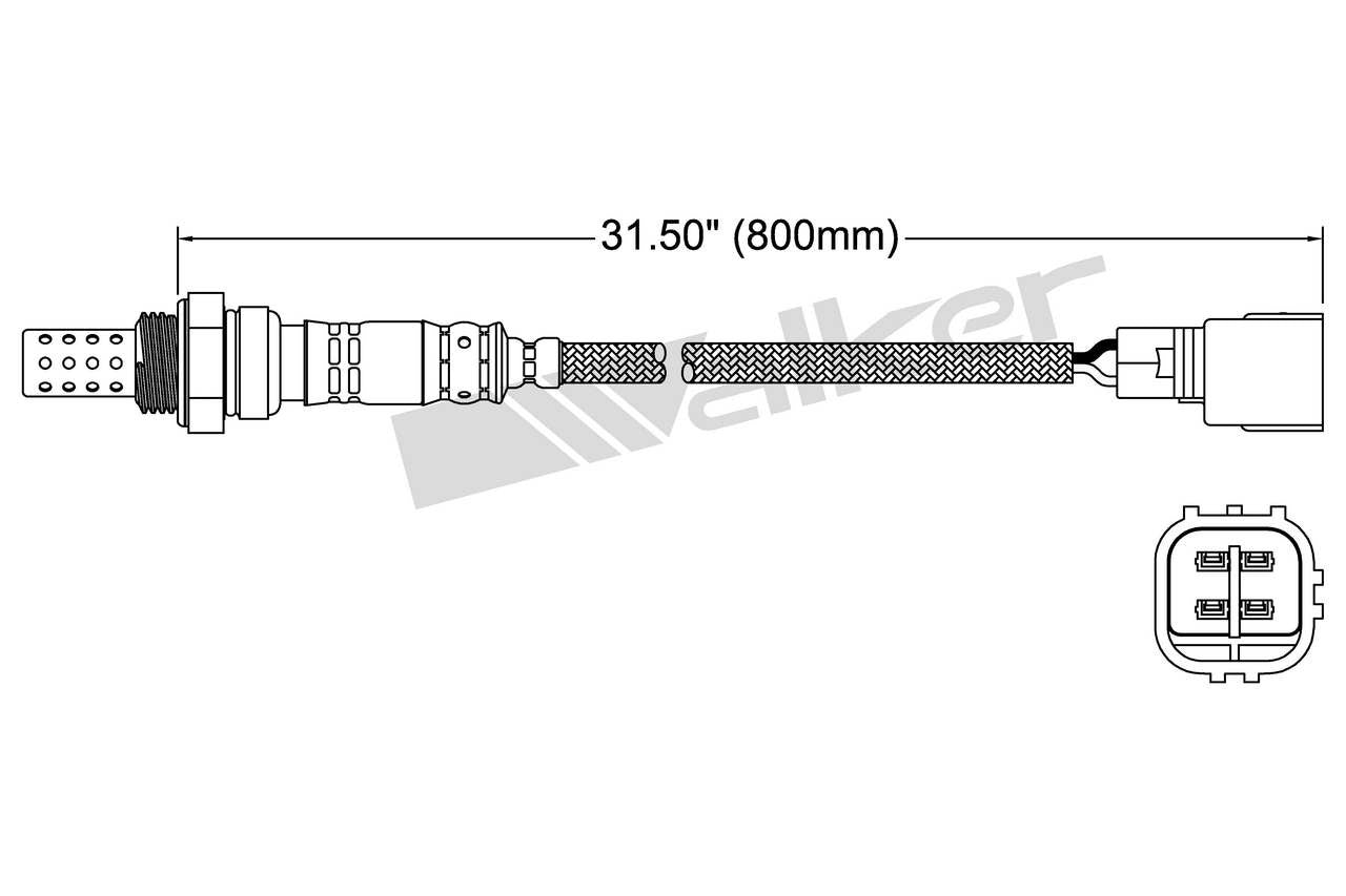 Walker Products Walker Products 250-24137 Oxygen Sensor 4-W Direct Fit 250-24137