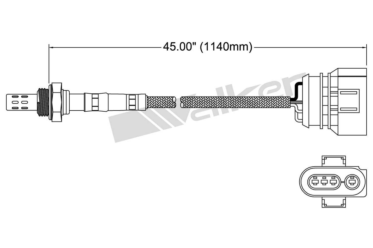 Walker Products Oxygen Sensor 250-24146