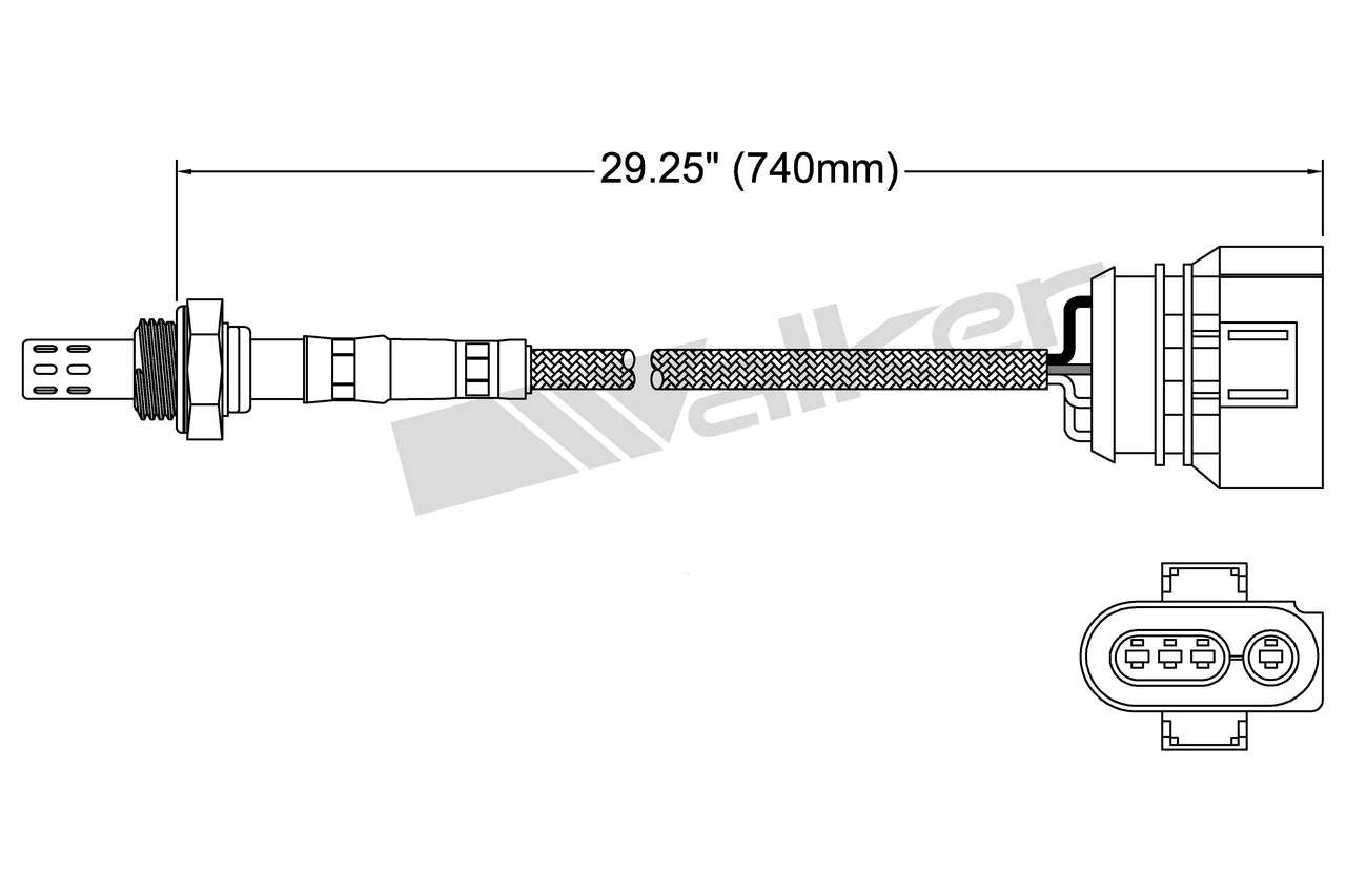 Walker Products Walker Products 250-24147 Oxygen Sensor 4-W Direct Fit 250-24147