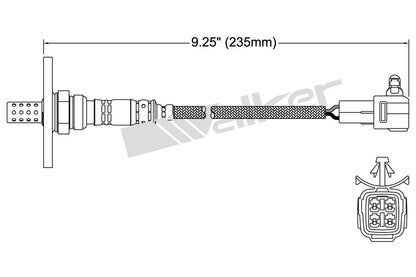 Walker Products Walker Products 250-24150 Oxygen Sensor 4-W Direct Fit W/Flange 250-24150
