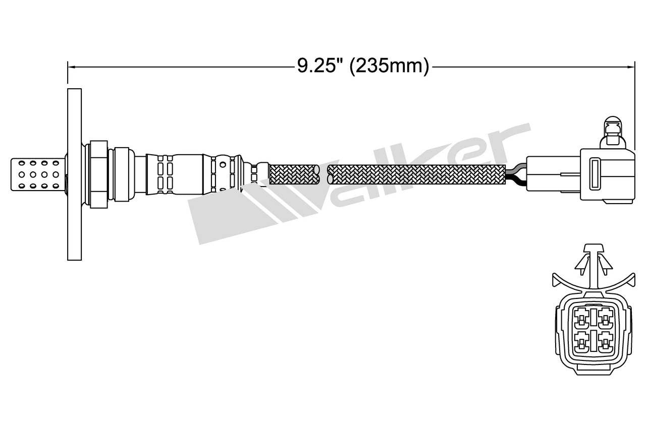 Walker Products Walker Products 250-24150 Oxygen Sensor 4-W Direct Fit W/Flange 250-24150