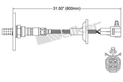 Walker Products Walker Products 250-24152 Oxygen Sensor 4-W Direct Fit W/Flange 250-24152