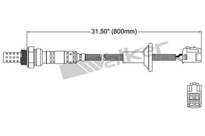 Walker Products Walker Products 250-24188 Oxygen Sensor 4-W Direct Fit 250-24188