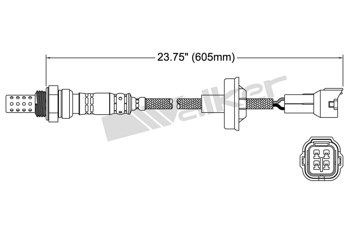 Walker Products Walker Products 250-24189 Oxygen Sensor 4-W Direct Fit 250-24189