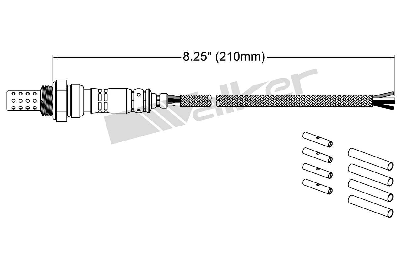 Walker Products Walker Products 250-24200 Oxygen Sensor 4-W Universal 250-24200