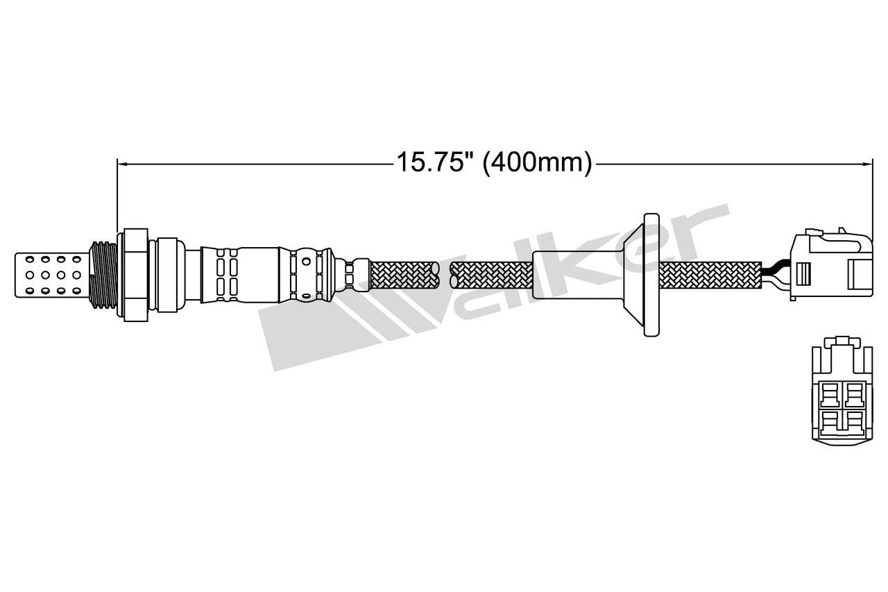 Walker Products Walker Products 250-24203 Oxygen Sensor 4-W Direct Fit 250-24203