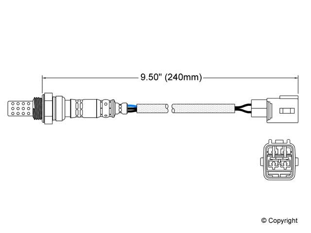 Walker Products Walker Products 250-24220 Oxygen Sensor 4-W Direct Fit 250-24220