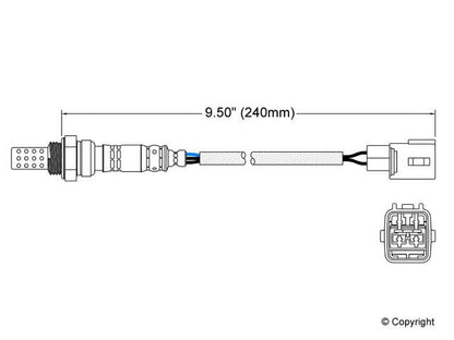 Walker Products Walker Products 250-24220 Oxygen Sensor 4-W Direct Fit 250-24220
