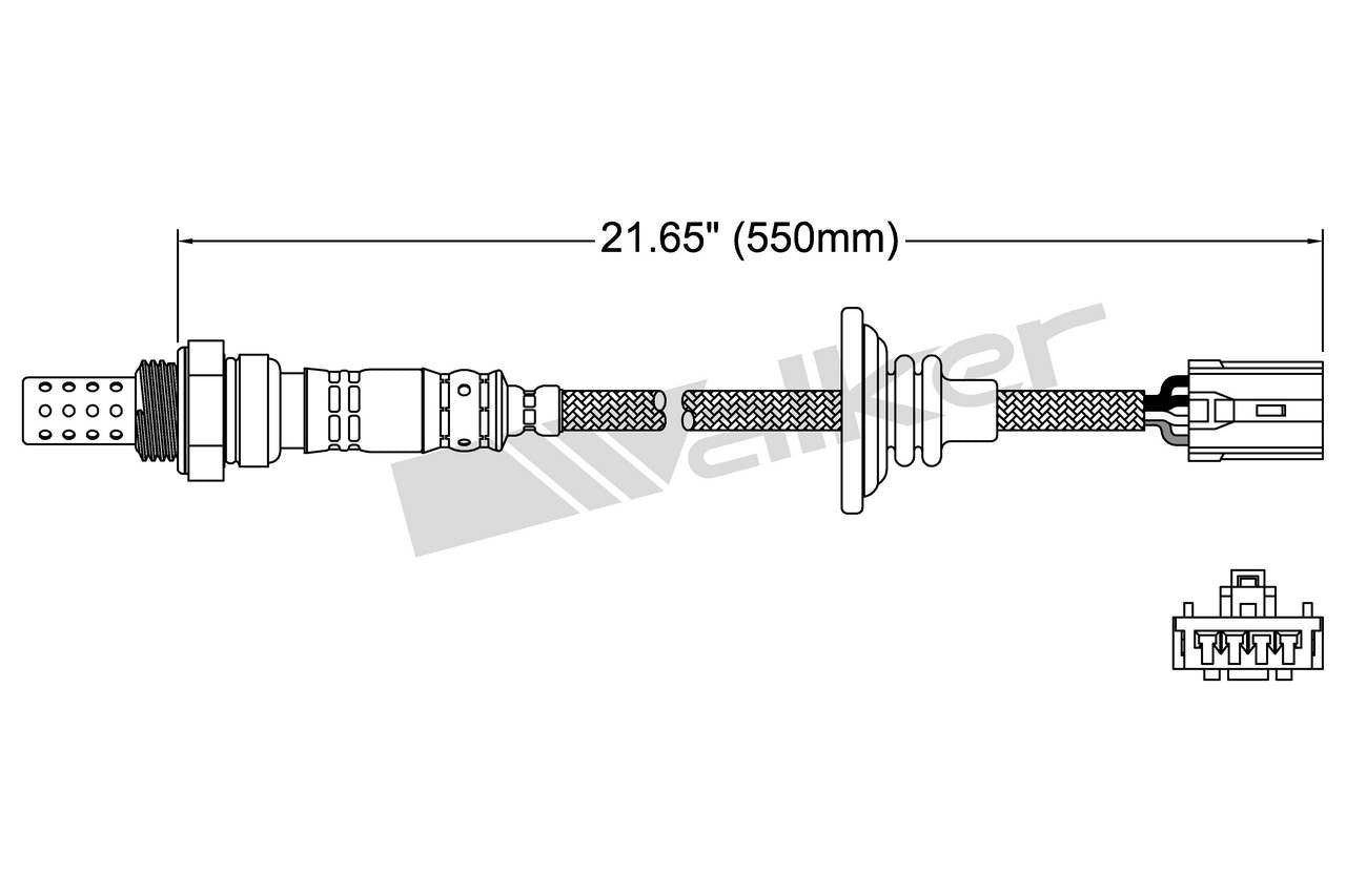 Walker Products Walker Products 250-24224 Oxygen Sensor 4-W Direct Fit 250-24224