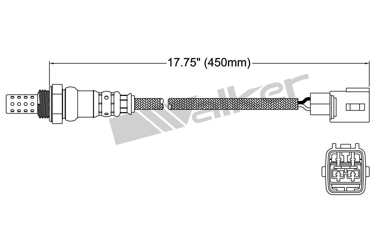 Walker Products Oxygen Sensor 250-24225