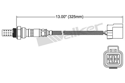 Walker Products Walker Products 250-24229 Oxygen Sensor 4-W Direct Fit 250-24229