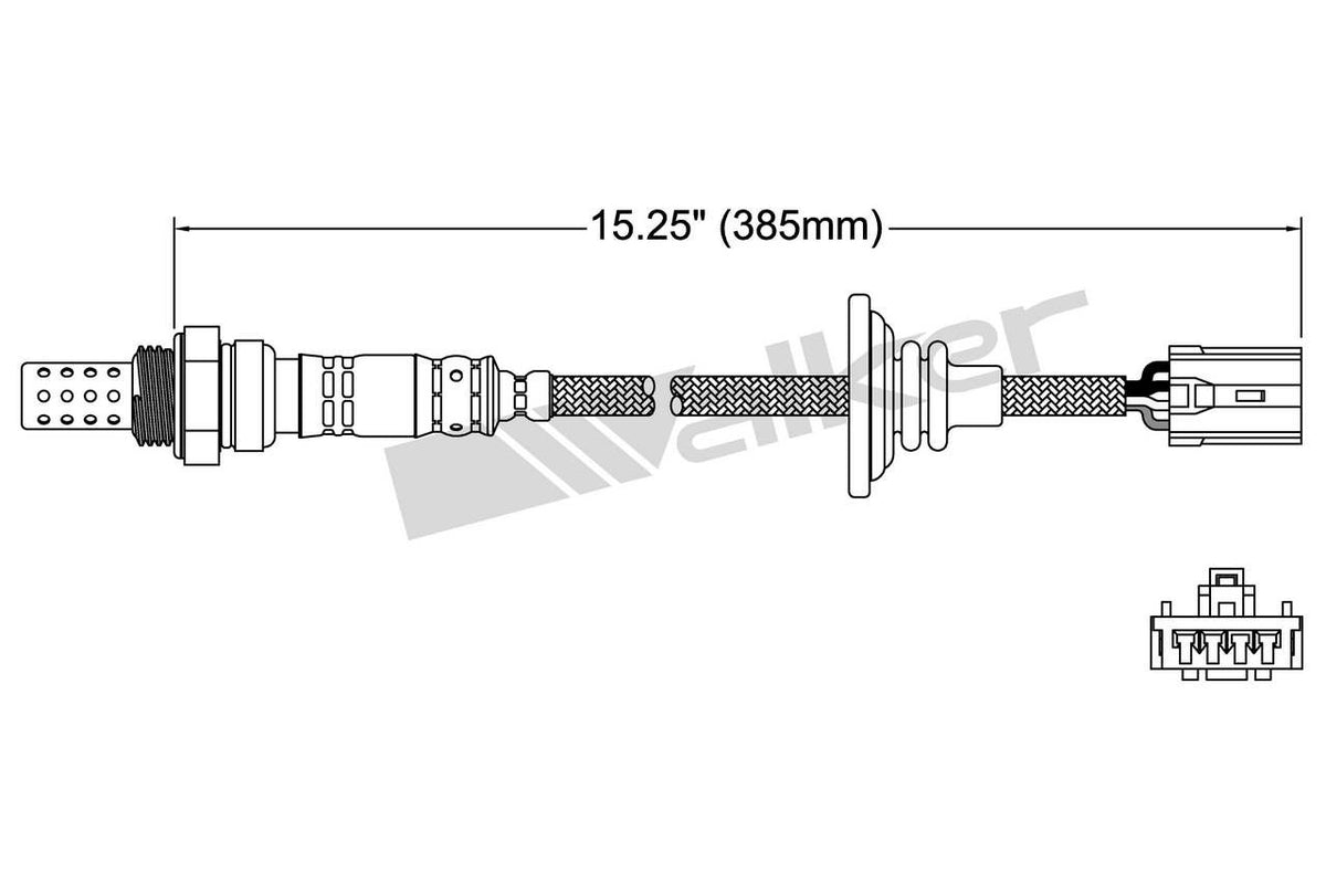 Walker Products Walker Products 250-24231 Oxygen Sensor 4-W Direct Fit 250-24231