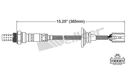 Walker Products Walker Products 250-24231 Oxygen Sensor 4-W Direct Fit 250-24231