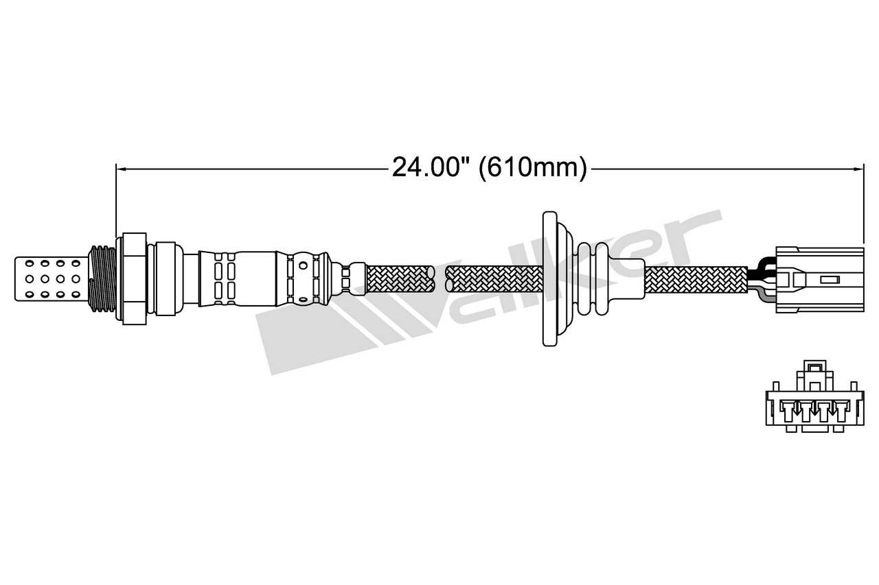 Walker Products Walker Products 250-24232 Oxygen Sensor 4-W Direct Fit 250-24232