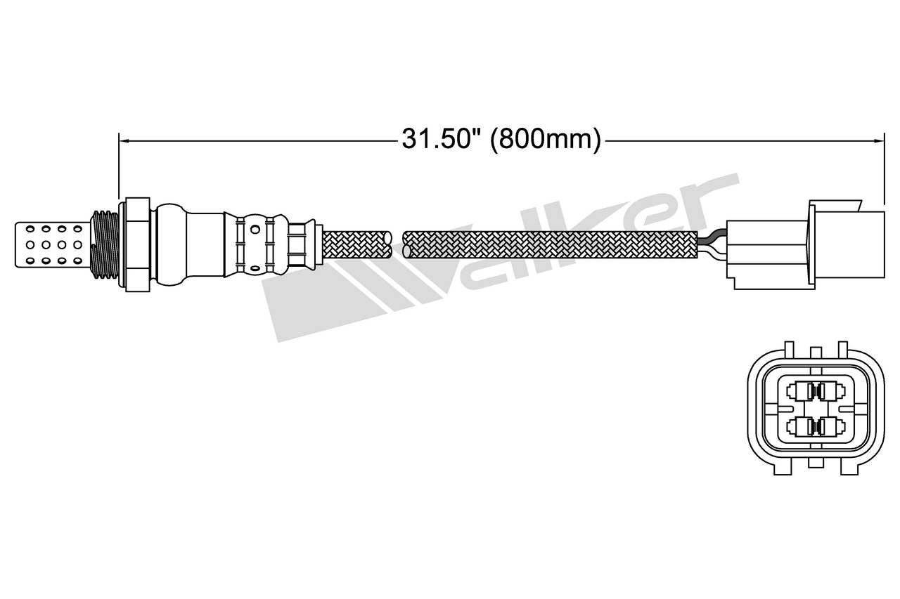 Walker Products Oxygen Sensor 250-24236