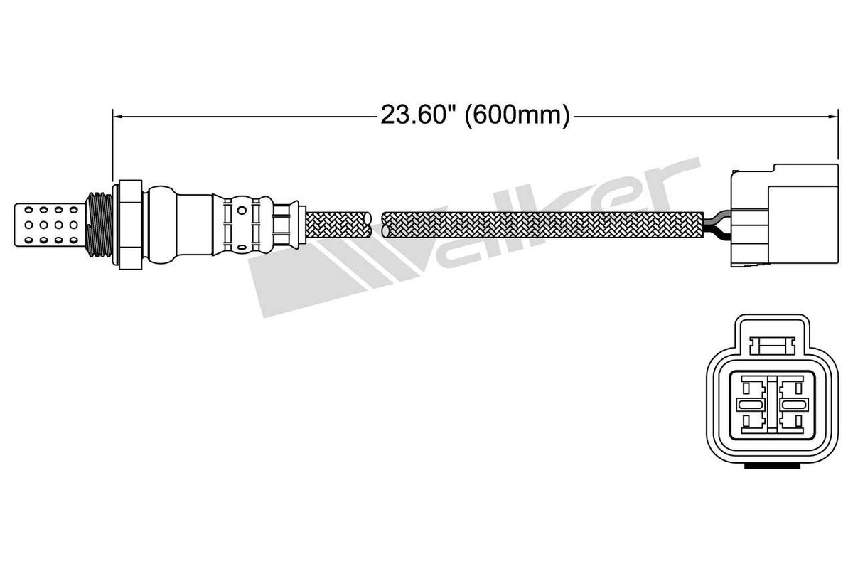 Walker Products Walker Products 250-24237 Oxygen Sensor 4-W Direct Fit 250-24237