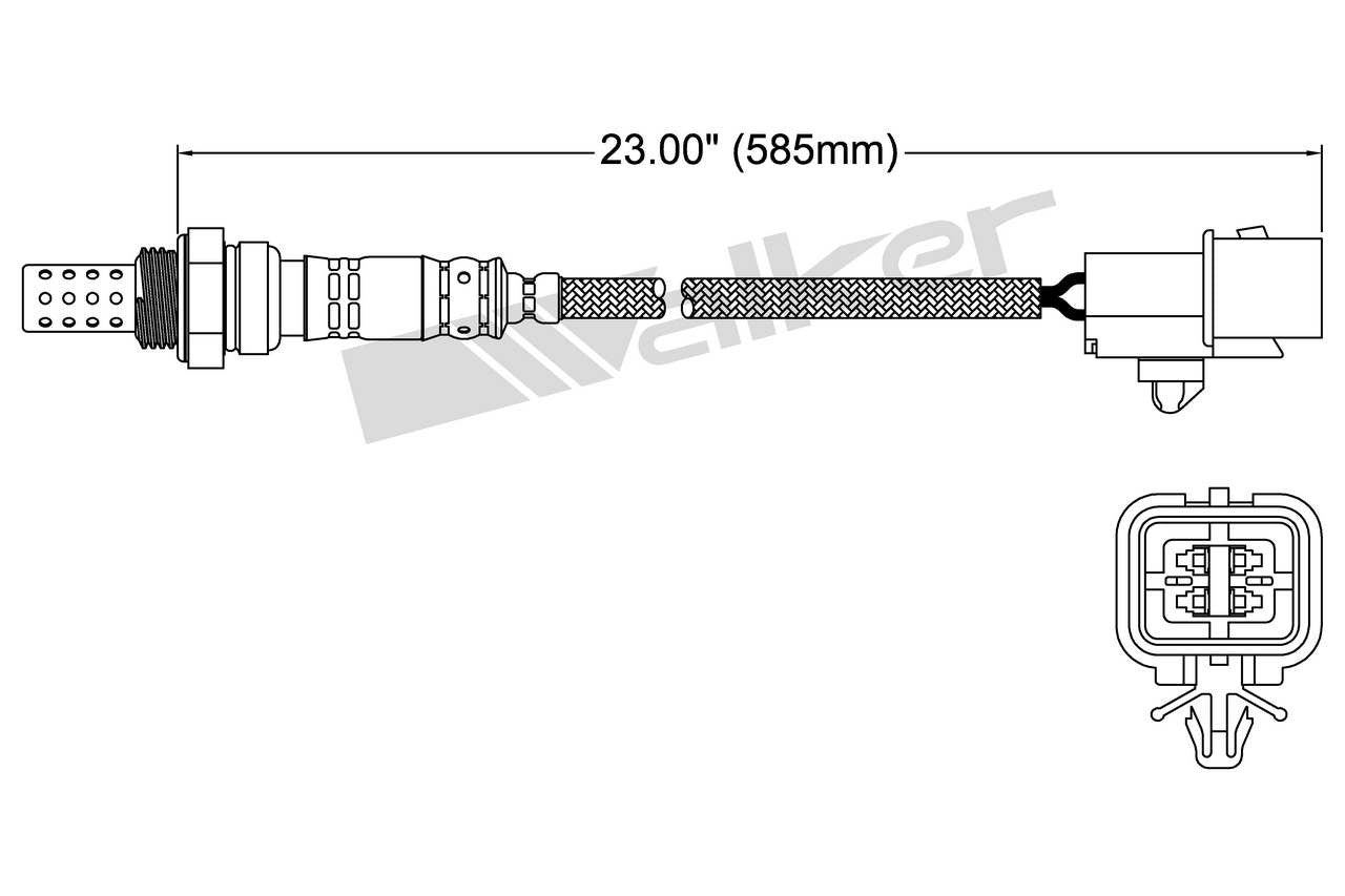Walker Products Walker Products 250-24239 Oxygen Sensor 4-W Direct Fit 250-24239