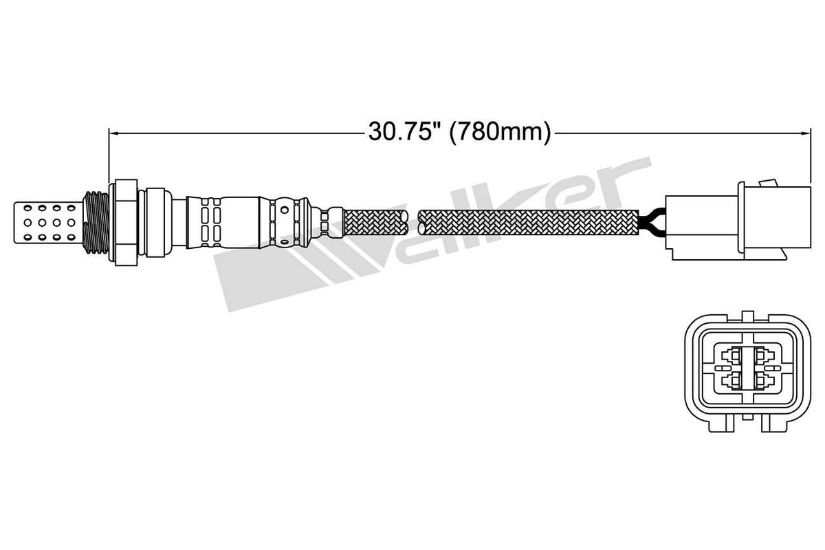 Walker Products Walker Products 250-24242 Oxygen Sensor 4-W Direct Fit 250-24242