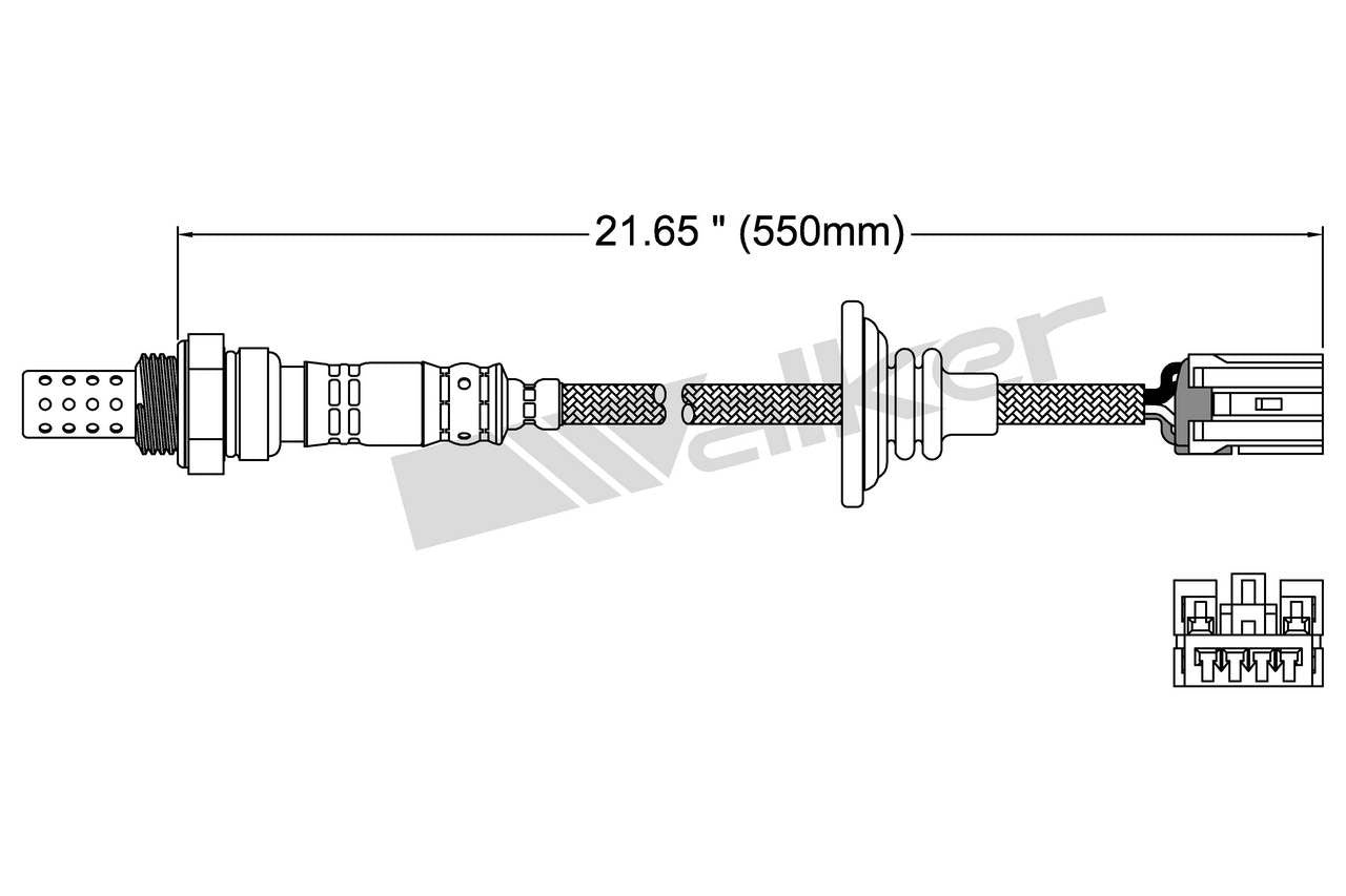 Walker Products Walker Products 250-24243 Oxygen Sensor 4-W Direct Fit 250-24243