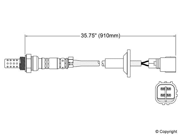 Walker Products Walker Products 250-24243 Oxygen Sensor 4-W Direct Fit 250-24243