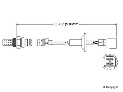 Walker Products Walker Products 250-24244 Oxygen Sensor 4-W Direct Fit 250-24244