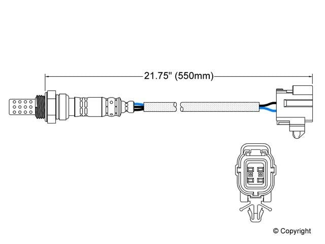 Walker Products Walker Products 250-24245 Oxygen Sensor 4-W Direct Fit 250-24245