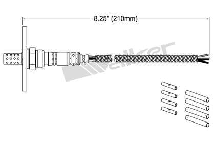 Walker Products Walker Products 250-24250 Oxygen Sensor 4-W Universal W/Flange 250-24250