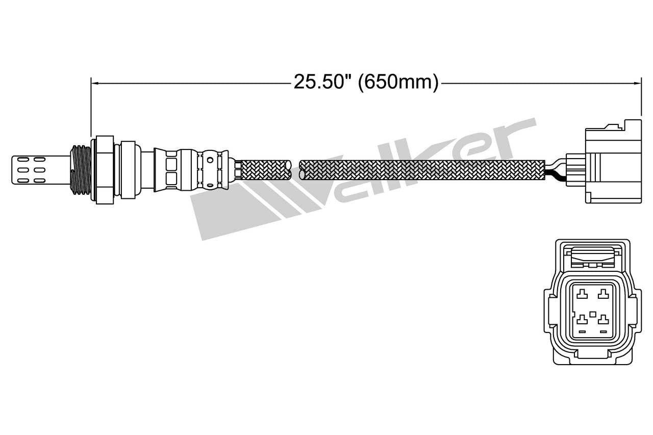 Walker Products Walker Products 250-24252 Oxygen Sensor 4-W Direct Fit 250-24252