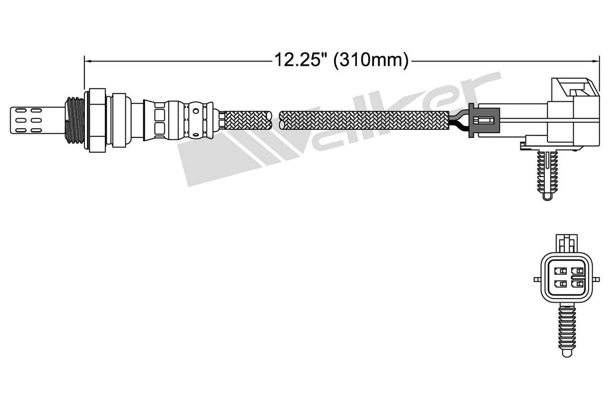 Walker Products Walker Products 250-24273 Oxygen Sensor 4-W Direct Fit 250-24273