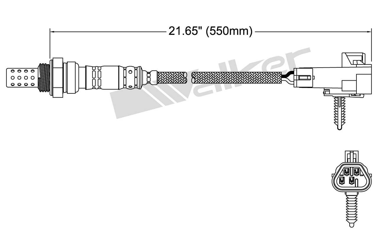 Walker Products Walker Products 250-24274 Oxygen Sensor 4-W Direct Fit 250-24274