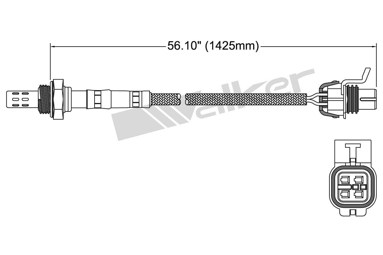 Walker Products Oxygen Sensor 250-24275