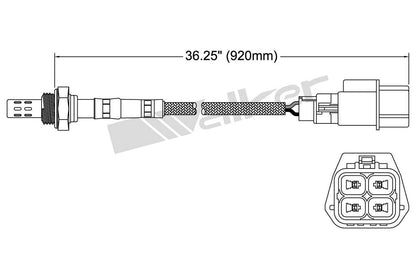 Walker Products Walker Products 250-24284 Oxygen Sensor 4-W Direct Fit 250-24284