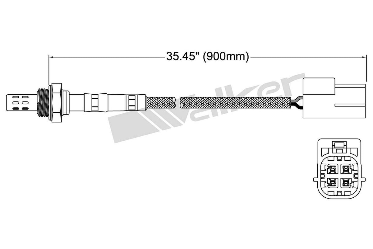 Walker Products Walker Products 250-24285 Oxygen Sensor 4-W Direct Fit 250-24285