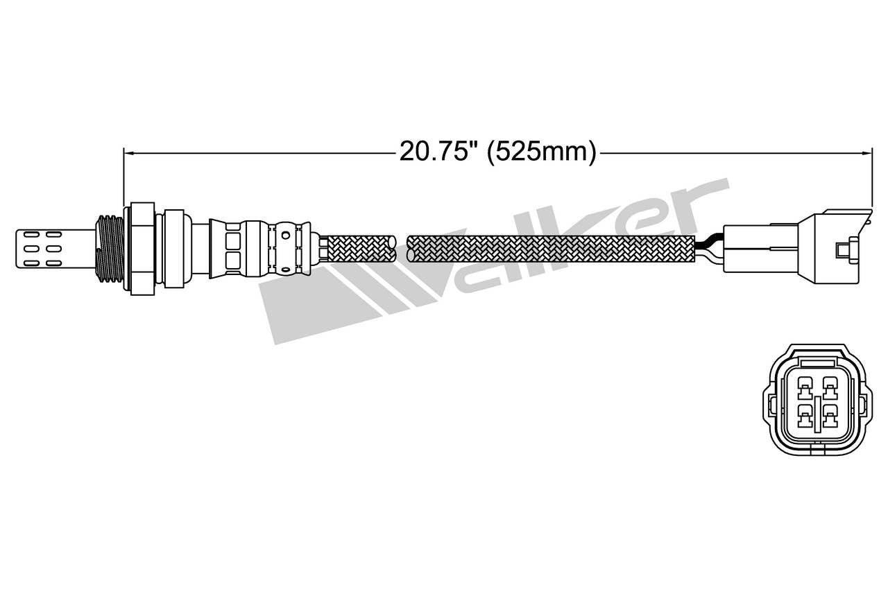 Walker Products Walker Products 250-24291 Oxygen Sensor 4-W Direct Fit 250-24291