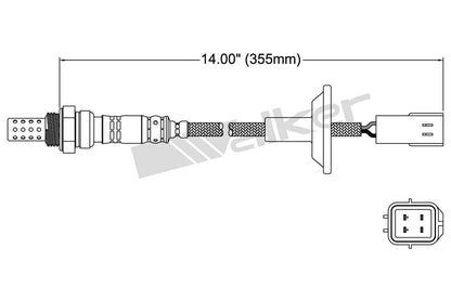 Walker Products Walker Products 250-24292 Oxygen Sensor 4-W Direct Fit 250-24292