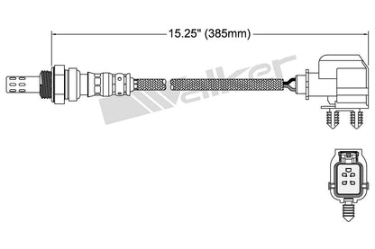 Walker Products Walker Products 250-24294 Oxygen Sensor 4-W Direct Fit 250-24294
