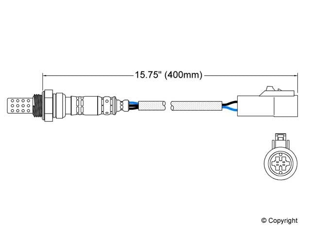 Walker Products Walker Products 250-24301 Oxygen Sensor 4-W Direct Fit 250-24301