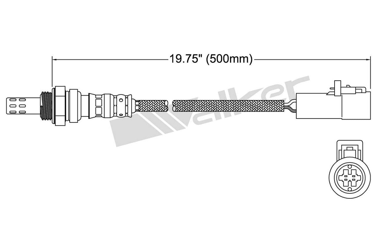 Walker Products Walker Products 250-24302 Oxygen Sensor 4-W Direct Fit 250-24302
