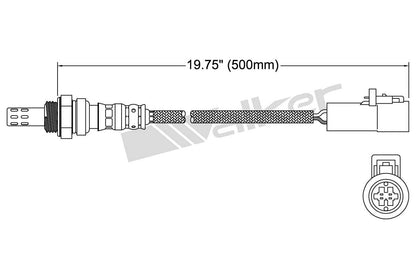 Walker Products Walker Products 250-24302 Oxygen Sensor 4-W Direct Fit 250-24302