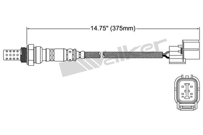 Walker Products Walker Products 250-24308 Oxygen Sensor 4-W Direct Fit 250-24308