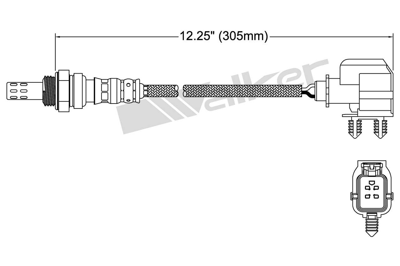 Walker Products Oxygen Sensor 250-24314