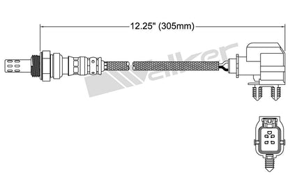 Walker Products Walker Products 250-24314 Oxygen Sensor 4-W Direct Fit 250-24314