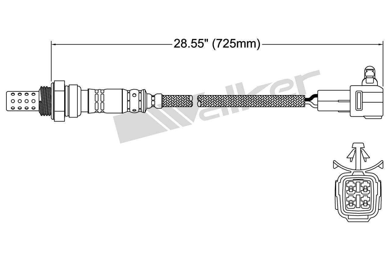 Walker Products Walker Products 250-24336 Oxygen Sensor 4-W Direct Fit 250-24336