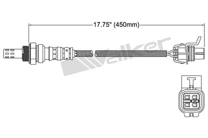 Walker Products Walker Products 250-24339 Oxygen Sensor 4-W Direct Fit 250-24339