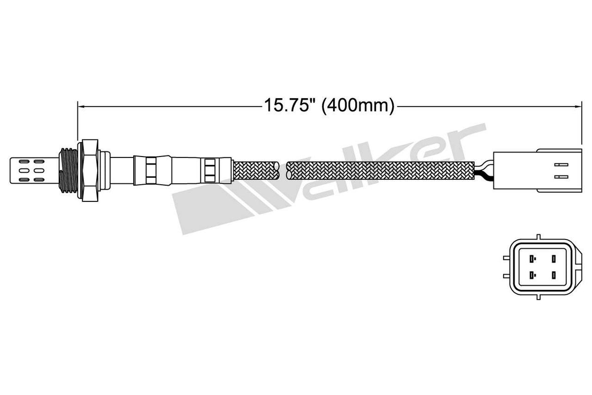 Walker Products Walker Products 250-24341 Oxygen Sensor 4-W Direct Fit 250-24341