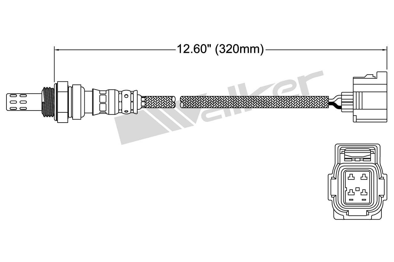 Walker Products Oxygen Sensor 250-24345