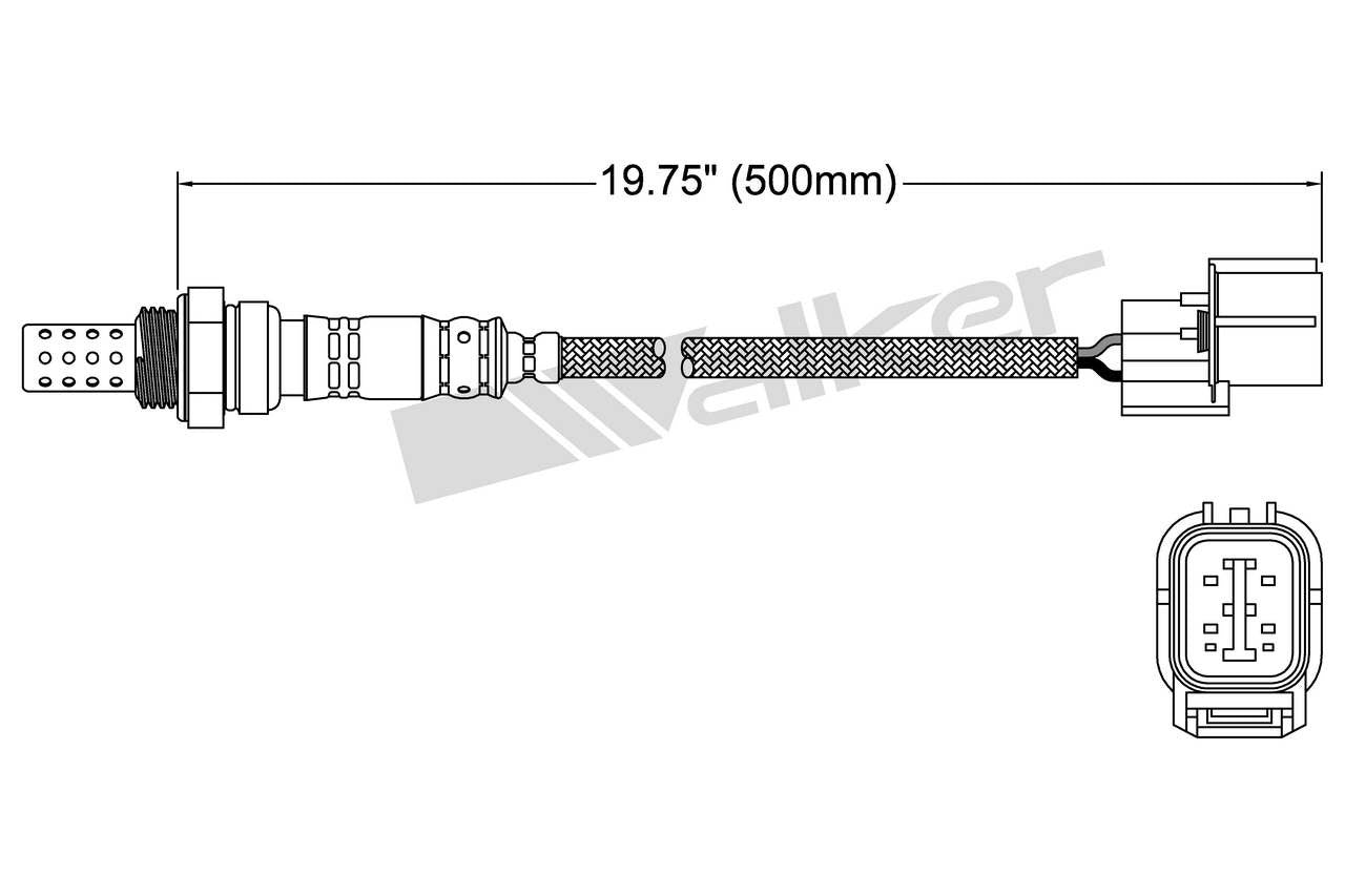 Walker Products Oxygen Sensor 250-24346